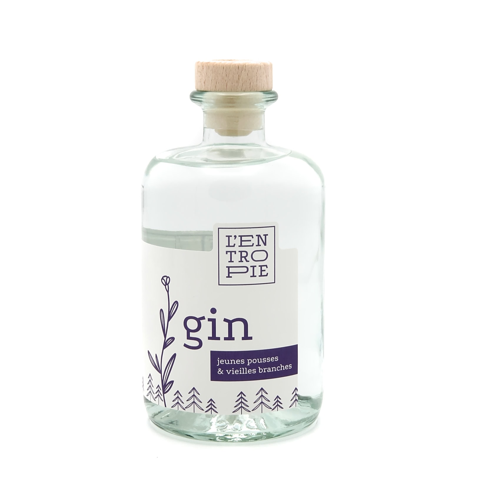 bouteille de gin détourer
