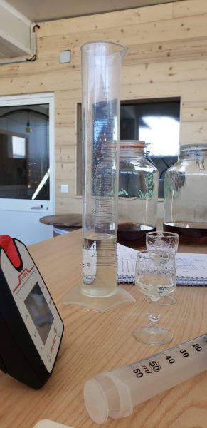 Dégustation, mesure d'alcool et tests à l'Entropie